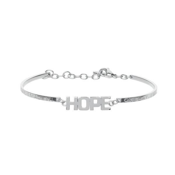 BRACCIALE BROSWAY - Bracciale CHAKRA in acciaio con scritta Hope  Ref. BHK240 - BROSWAY