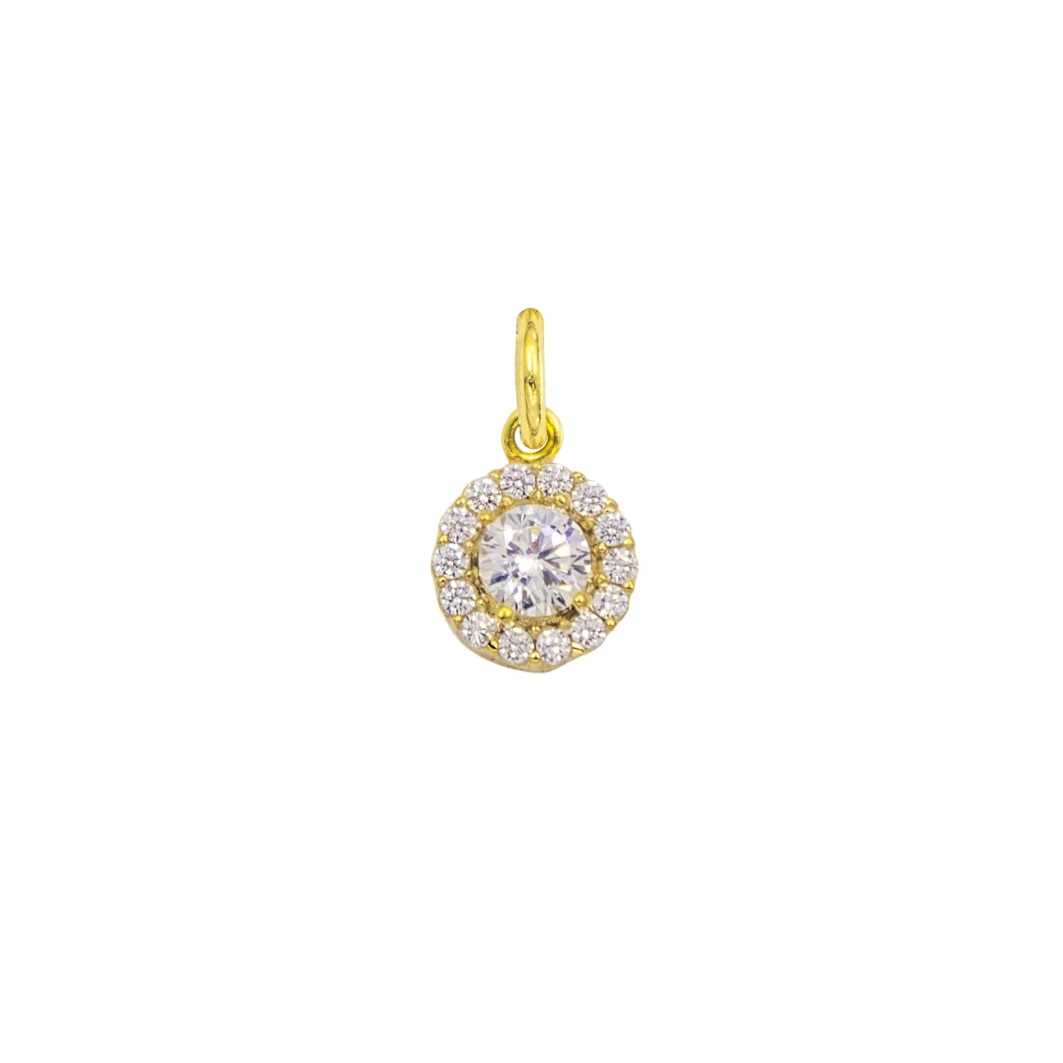 Charm Luce in Oro 9 Kt e Zirconi  Ref. A0172G9 - FACCO
