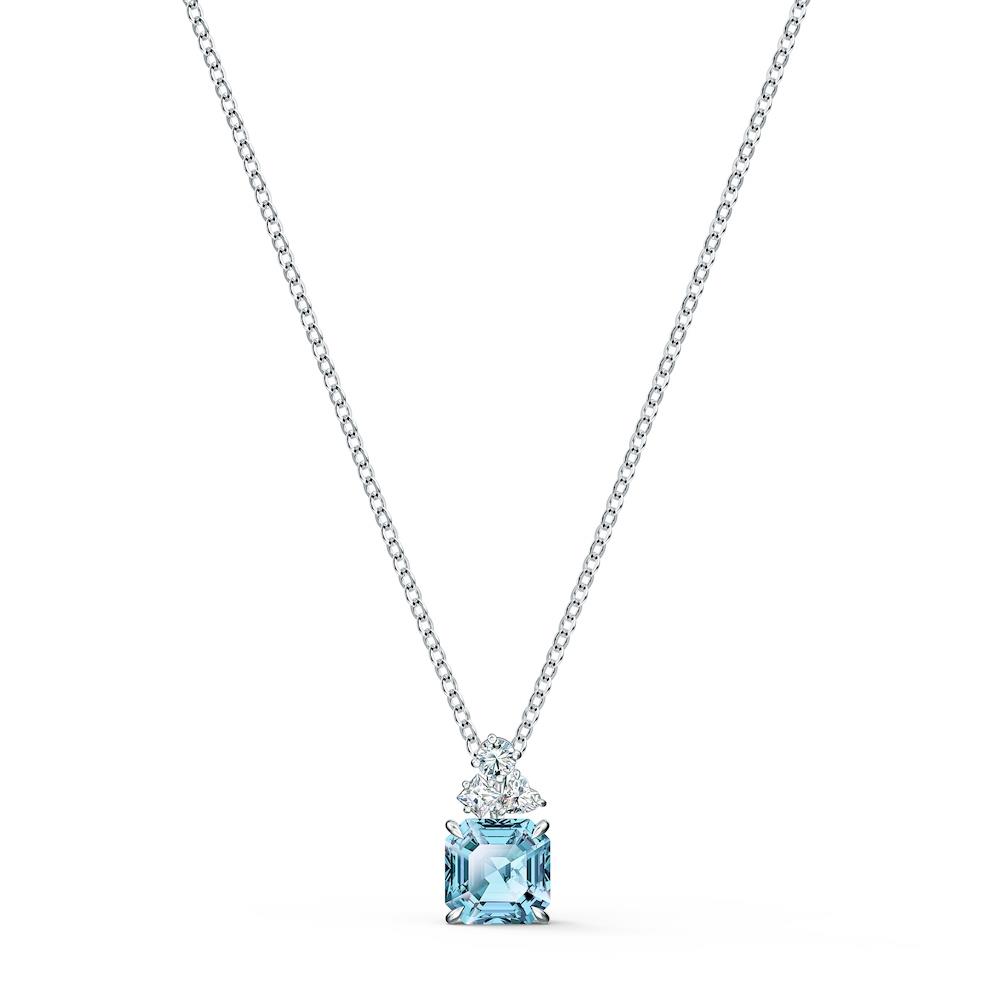 Pendente Swarovski - sparkling, turchese, placcato rodio Ref. 5516483 - SWAROVSKI