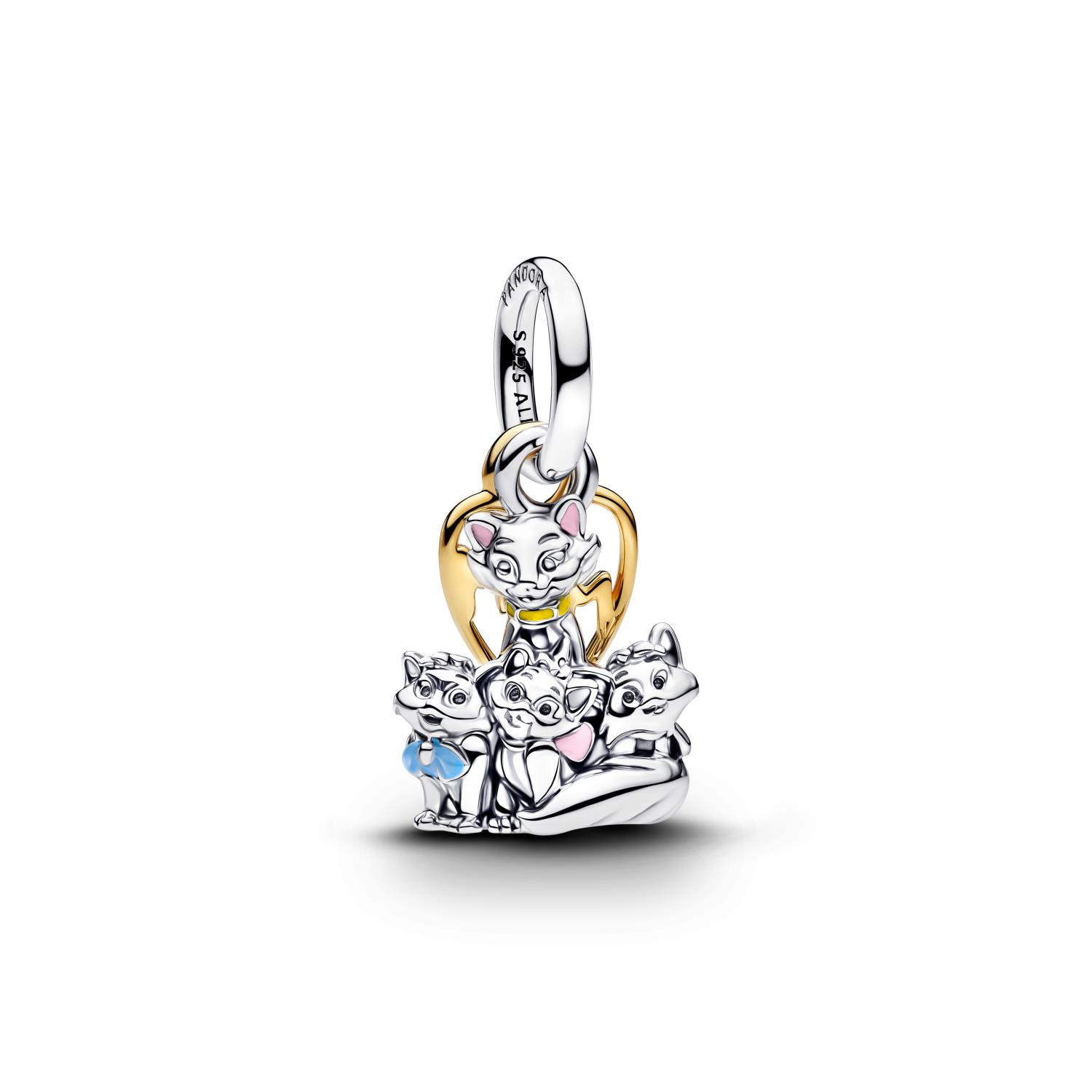 Pandora - Charms Disney, Gli Aristogatti, Duchessa e i suoi gattini Ref. 764465C01 - PANDORA