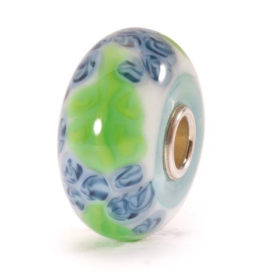 Trollbeads Ritirato - Original Trollbeads Linum Blu Ref. TGLBE-10064 - TROLLBEADS