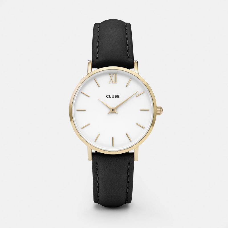 OROLOGIO CLUSE -  Minuit Gold White/Black  Ref.  CLUCL30019 - CLUSE