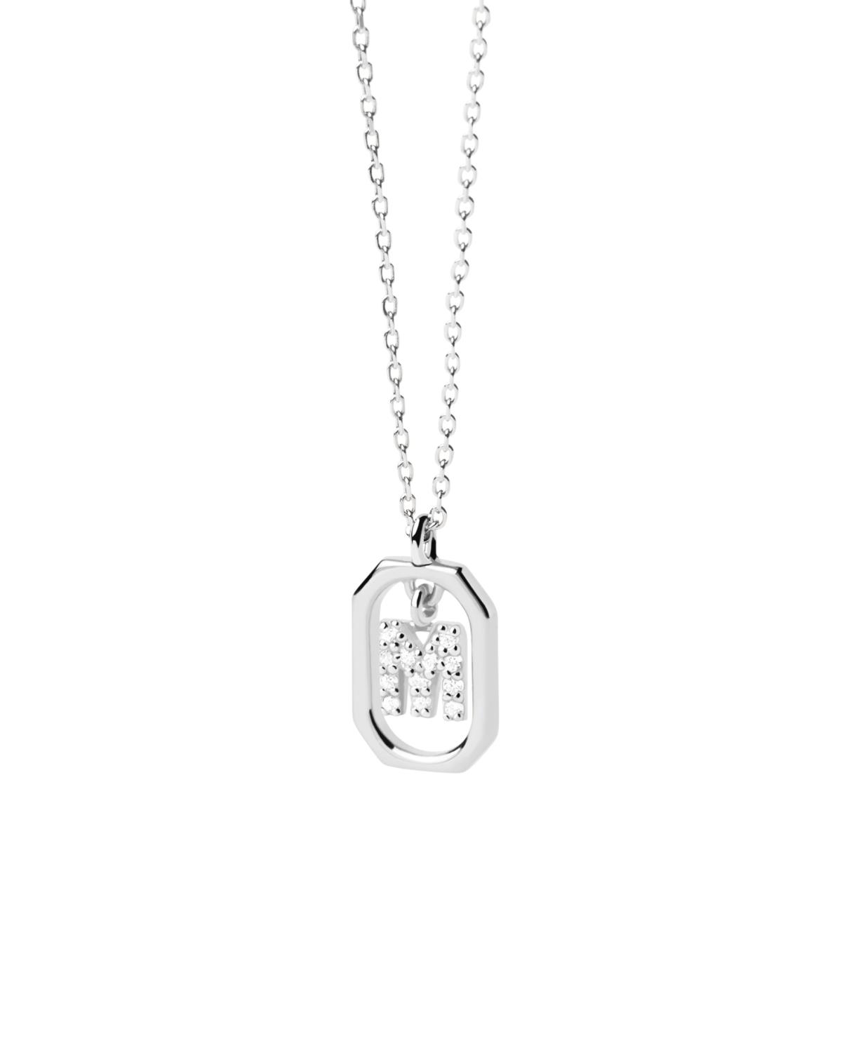 Collana PDPaola Mini Letter Silver M Ref. CO02-524-U - PDP