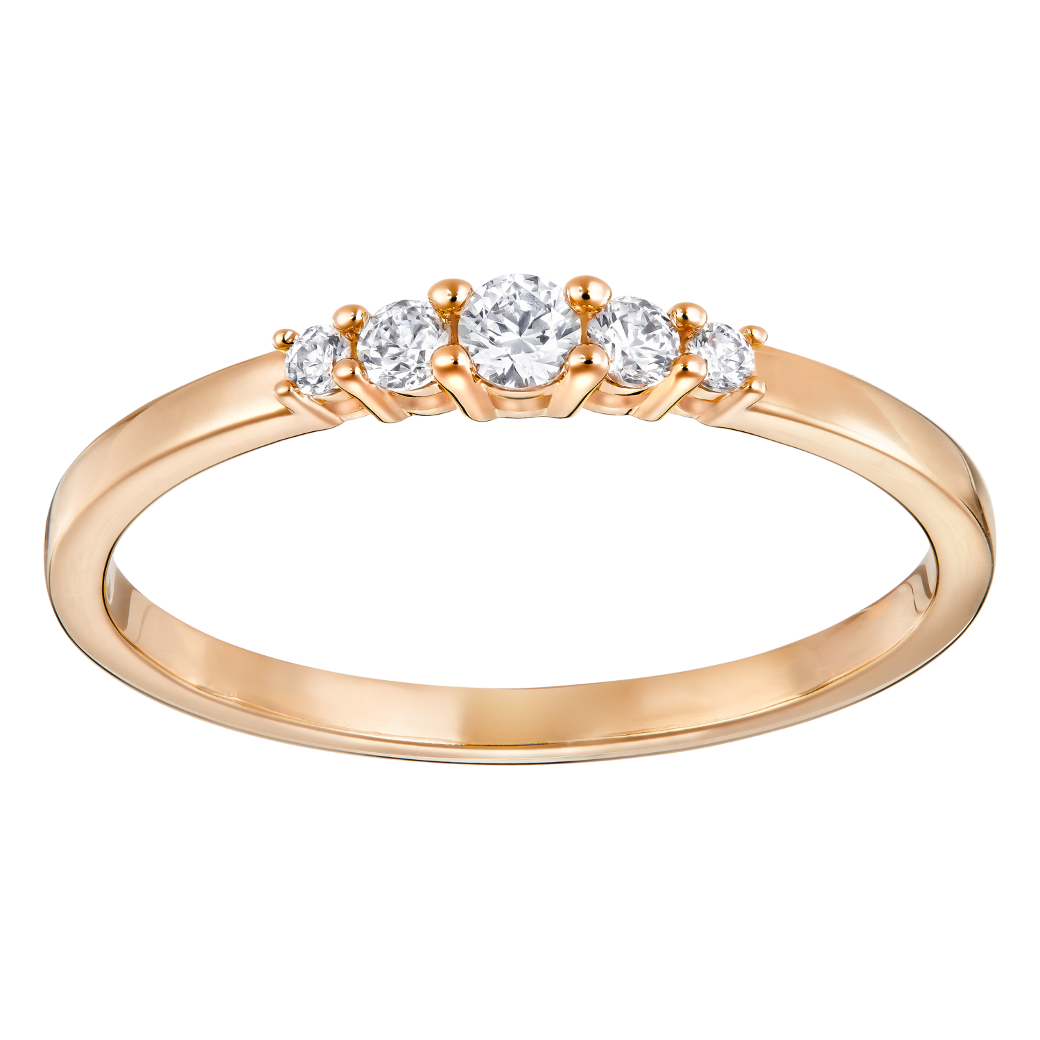 Swarovski - Anello Frisson, bianco, placcato oro rosa Ref. 5251690 - SWAROVSKI