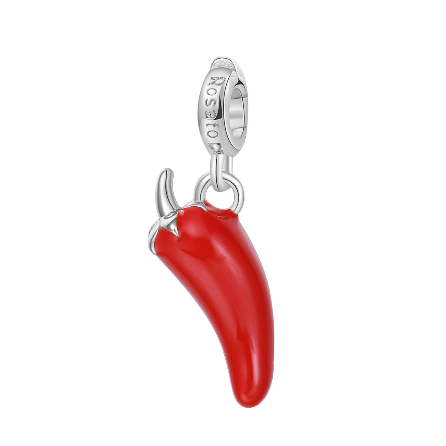 Rosato - Charm STORIE argento 925/1000 peperoncino rodio Ref. RZ004R - ROSATO