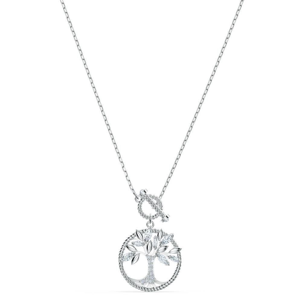 Collana Swarovski - symbolic tree of life, bianco, placcato rodio Ref. 5521463 - SWAROVSKI