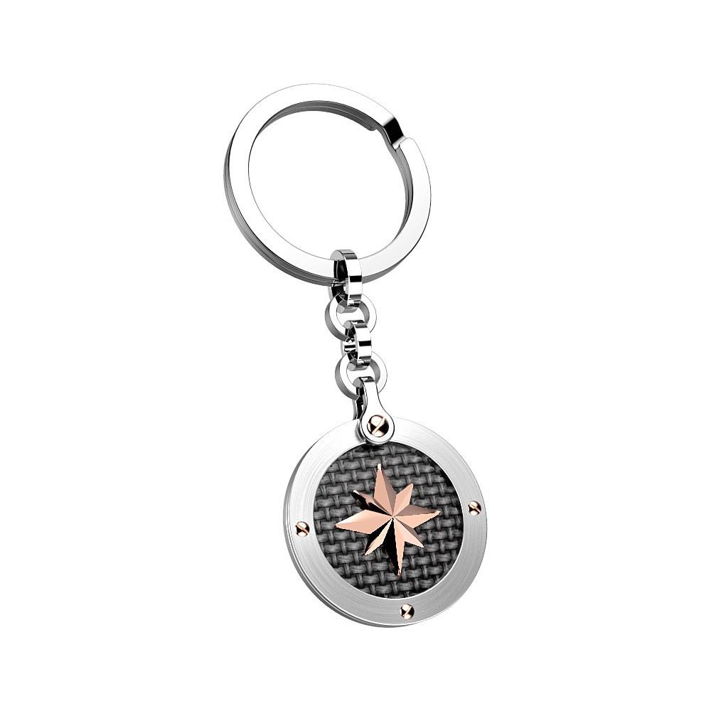 Portachiavi Zancan - Stella su Medaglia Ref. EHP055 - ZANCAN