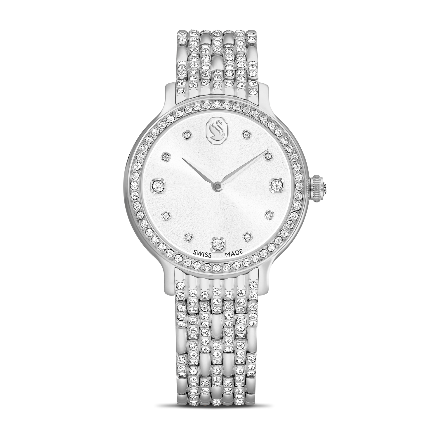 Swarovski - Orologio Imber, Fabbricato in Svizzera, Bracciale di metallo, Tono argentato, Acciaio inossidabile Ref. 5693634 - SWAROVSKI