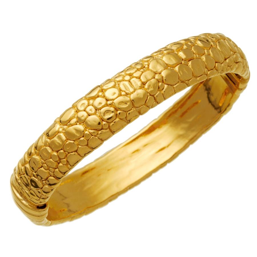 Giovanni Raspini - Bangle Moon Crocodile Dorato Ref. 10803 - GIOVANNI RASPINI