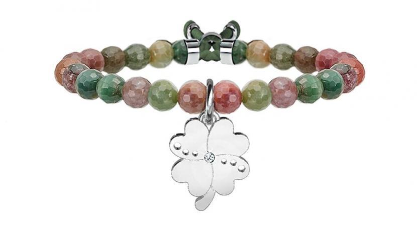 Gioielli Kidult - Bracciale diaspro e acciaio 316L Ref. 731120 - KIDULT