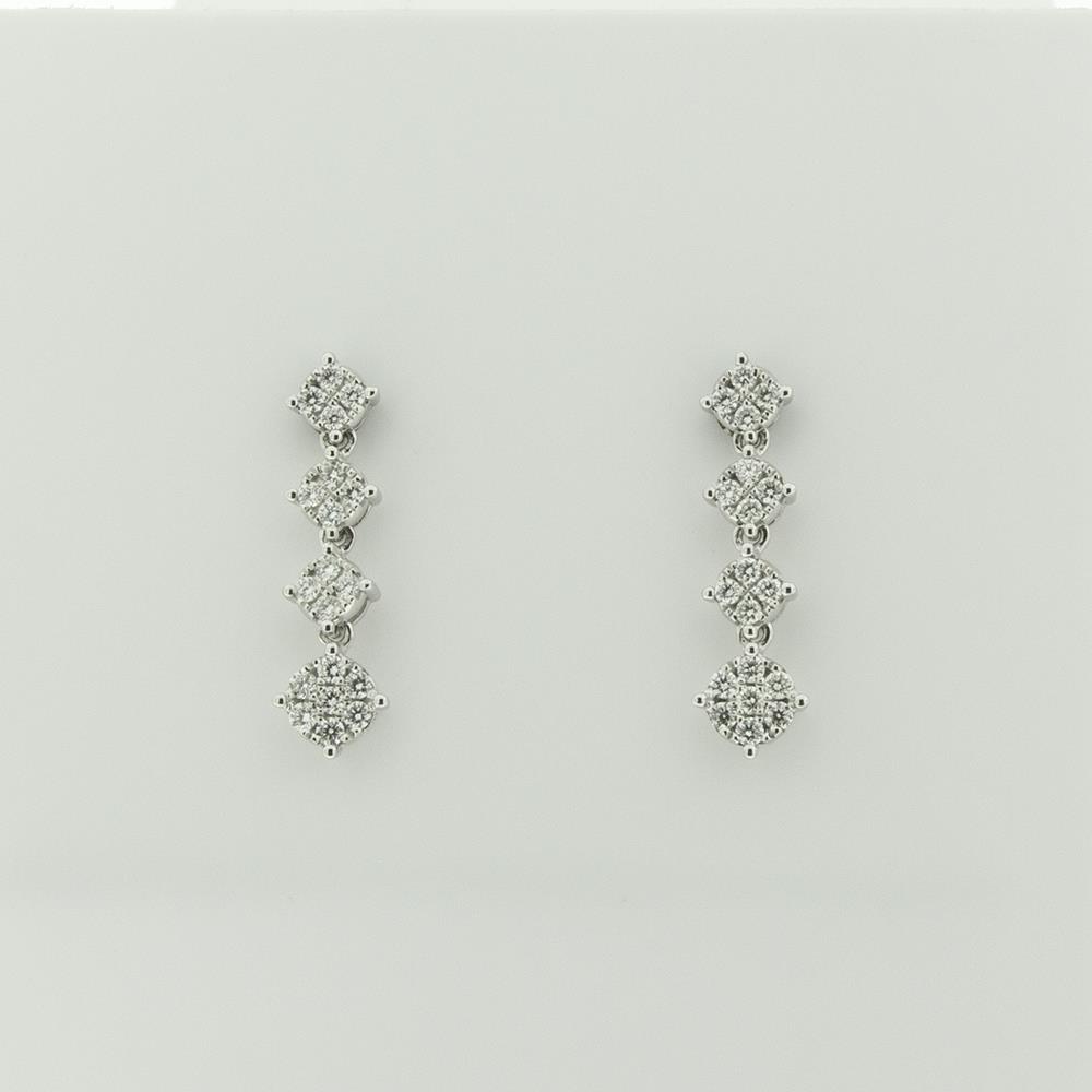 Orecchini Visconti con Diamanti Bianchi ct.0,34 Ref. BBX39160 - GIORGIO VISCONTI