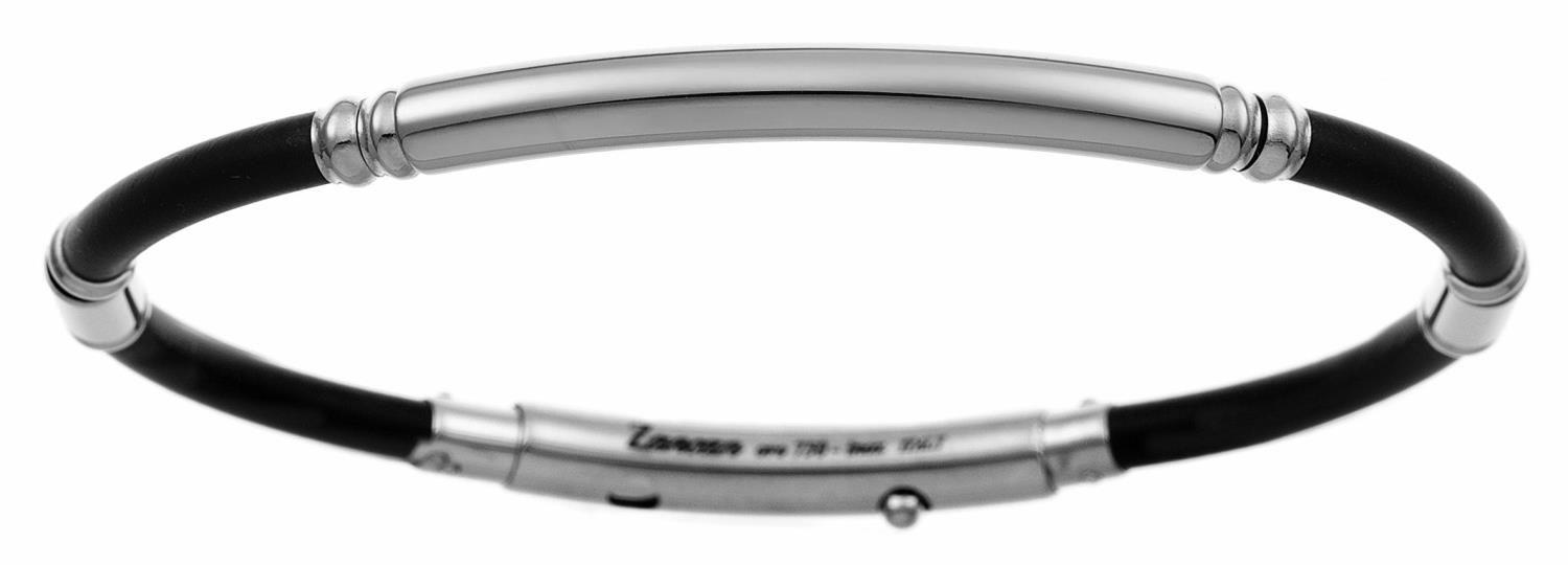 Bracciale Zancan da uomo in Argento e Caucci&ugrave; Ref. ESB026B-N - ZANCAN