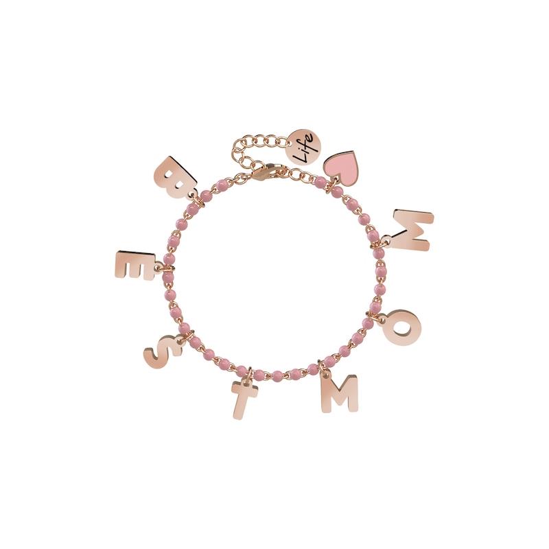 Gioielli Kidult - Bracciale in acciaio 316L e Pvd Ros&eacute; Ref. 731591 - KIDULT
