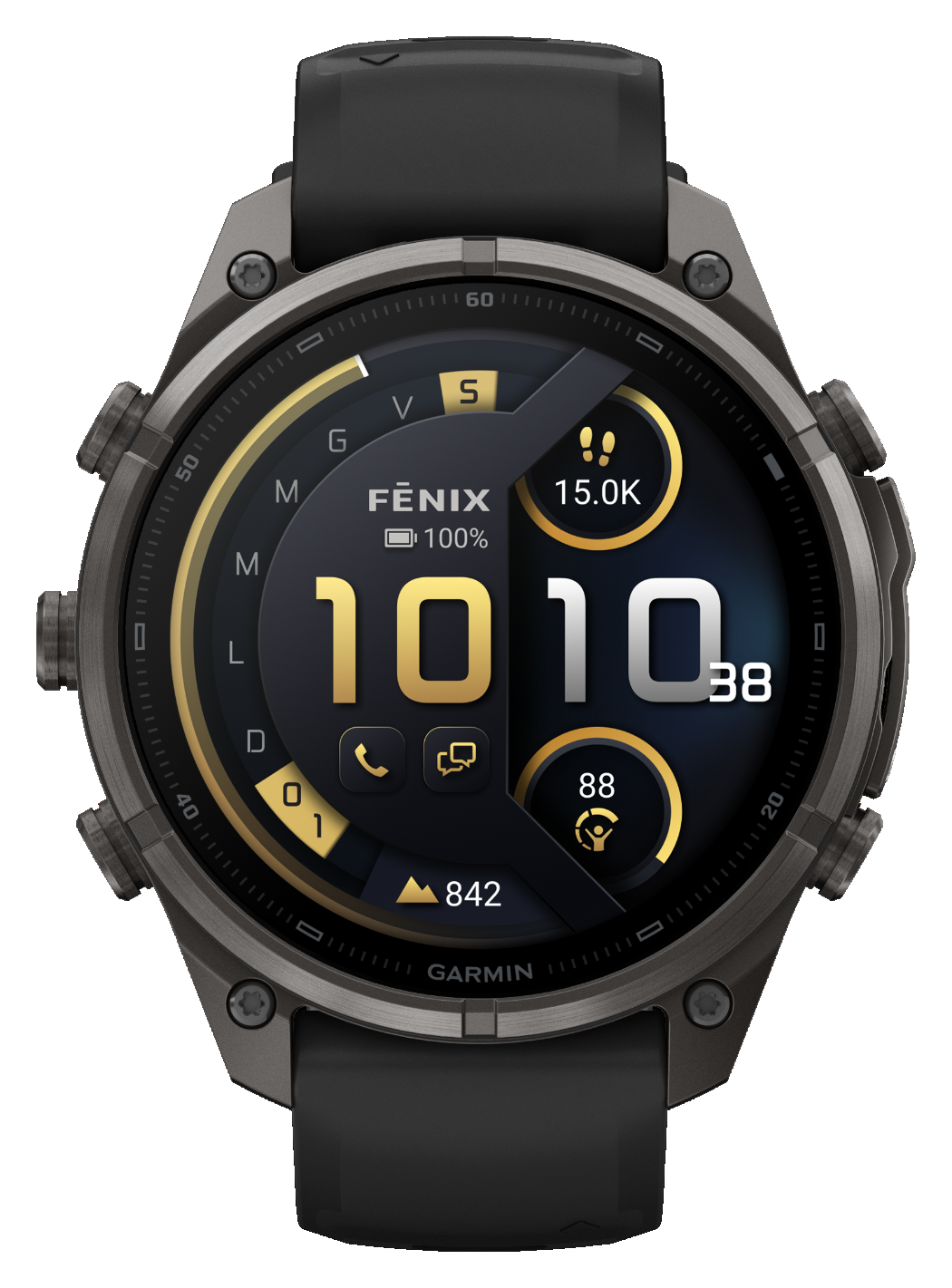 Garmin fēnix 9 Pro AMOLED 47 mm Sapphire Titanio DLC inReach – Black/Pebble Gray | 010-04336-11 - GARMIN