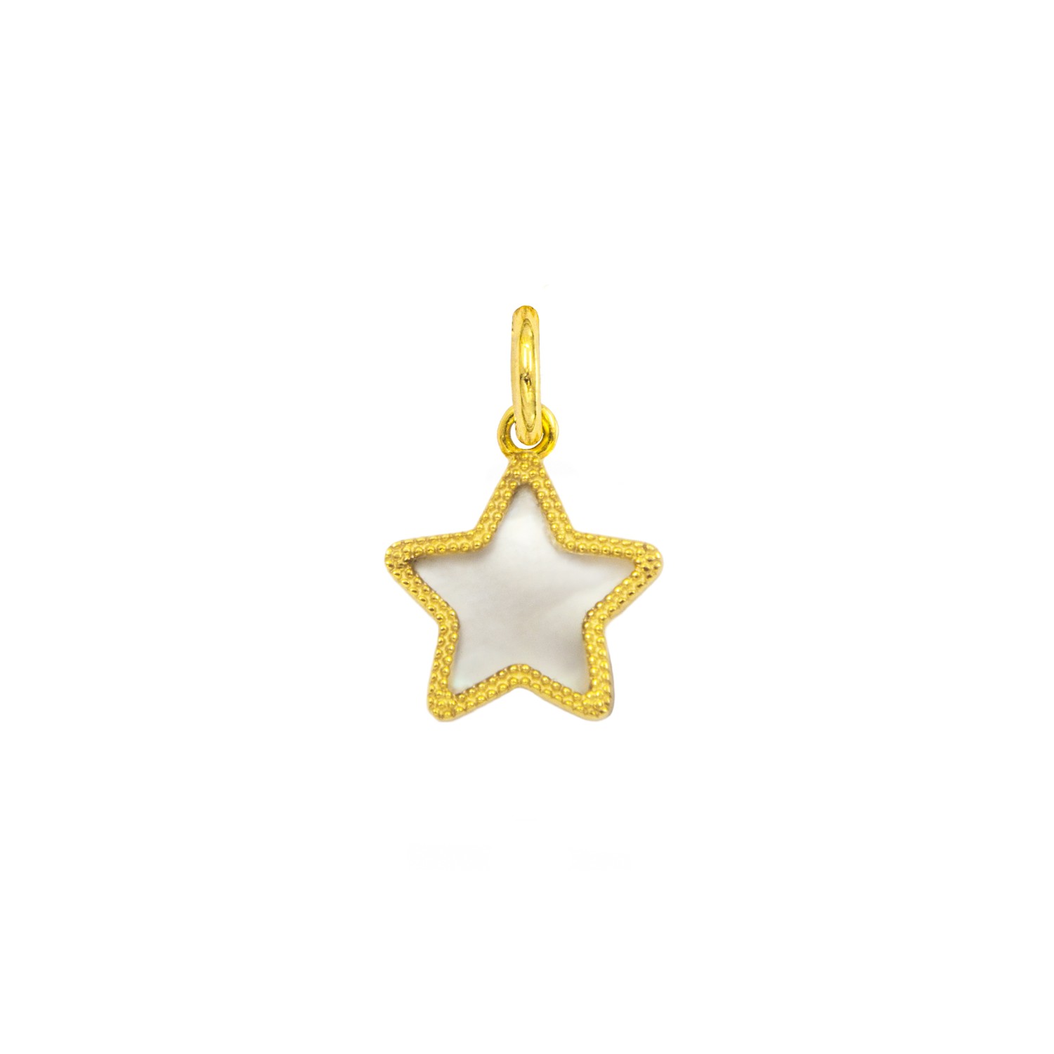 Charm Stella in Oro 9 Kt e Madreperla  Ref. A0375G9 - FACCO