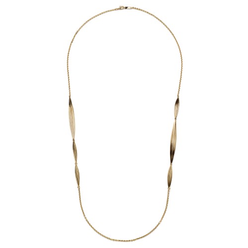 UNOAERRE - Collana lunga foglie in bronzo dorato Ref. 2804 - UNOAERRE