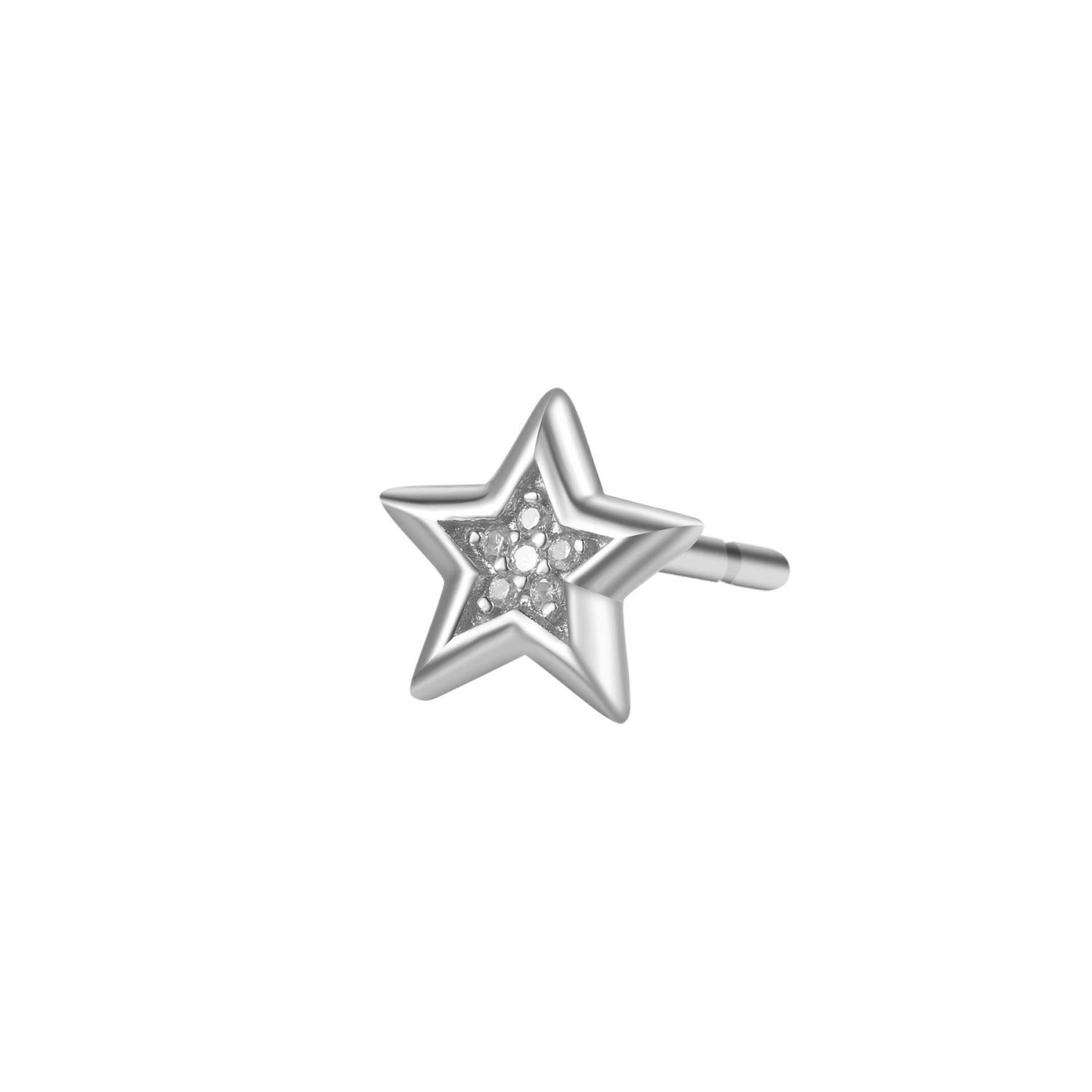 Mono Orecchino Stella Rosato - Allegra Ref. RZO026R - ROSATO
