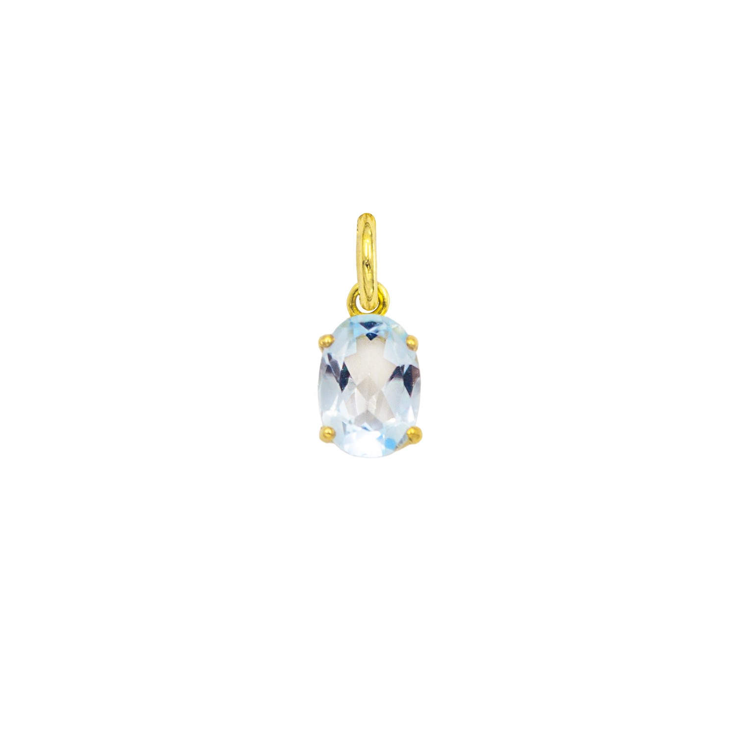 Charm Luce in Oro 9 Kt e Zirconi  Ref. A0332G9 - FACCO