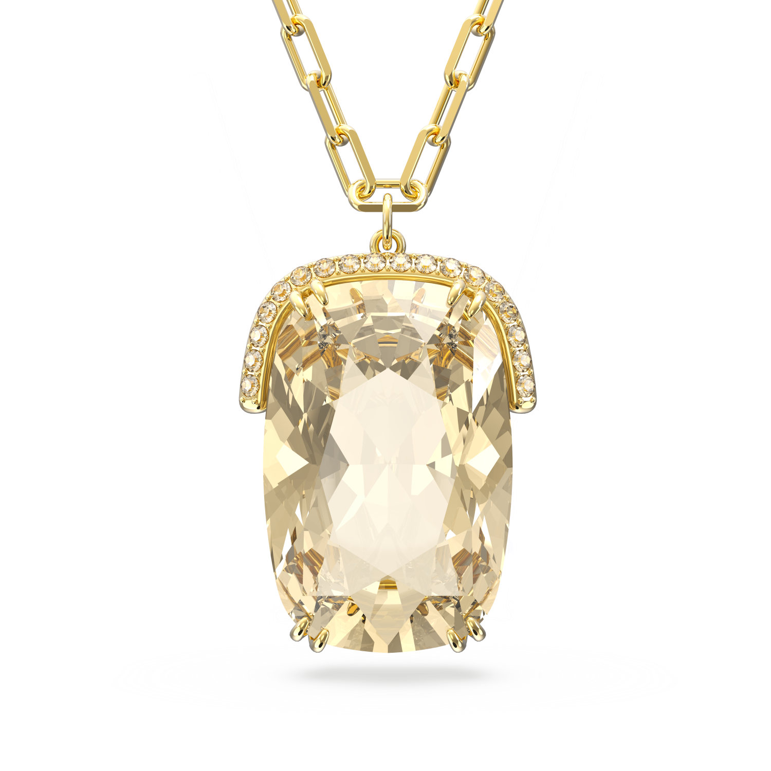 Swarovski - Pendente Harmonia, Cristallo oversize, Tono dorato, Placcato color oro Ref. 5646685 - SWAROVSKI