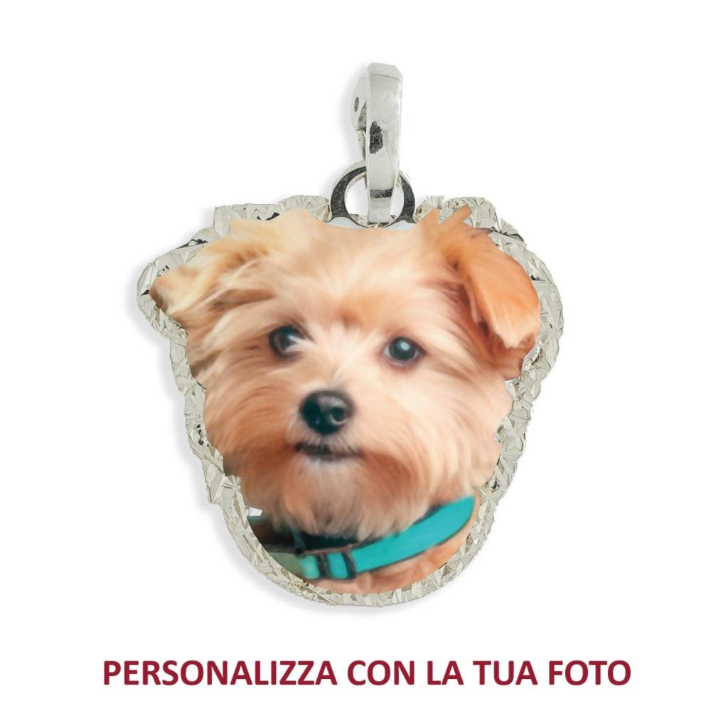 Charm Cane Personalizzato MY BEST PET effetto diamantato bianco  - MY BEST PET