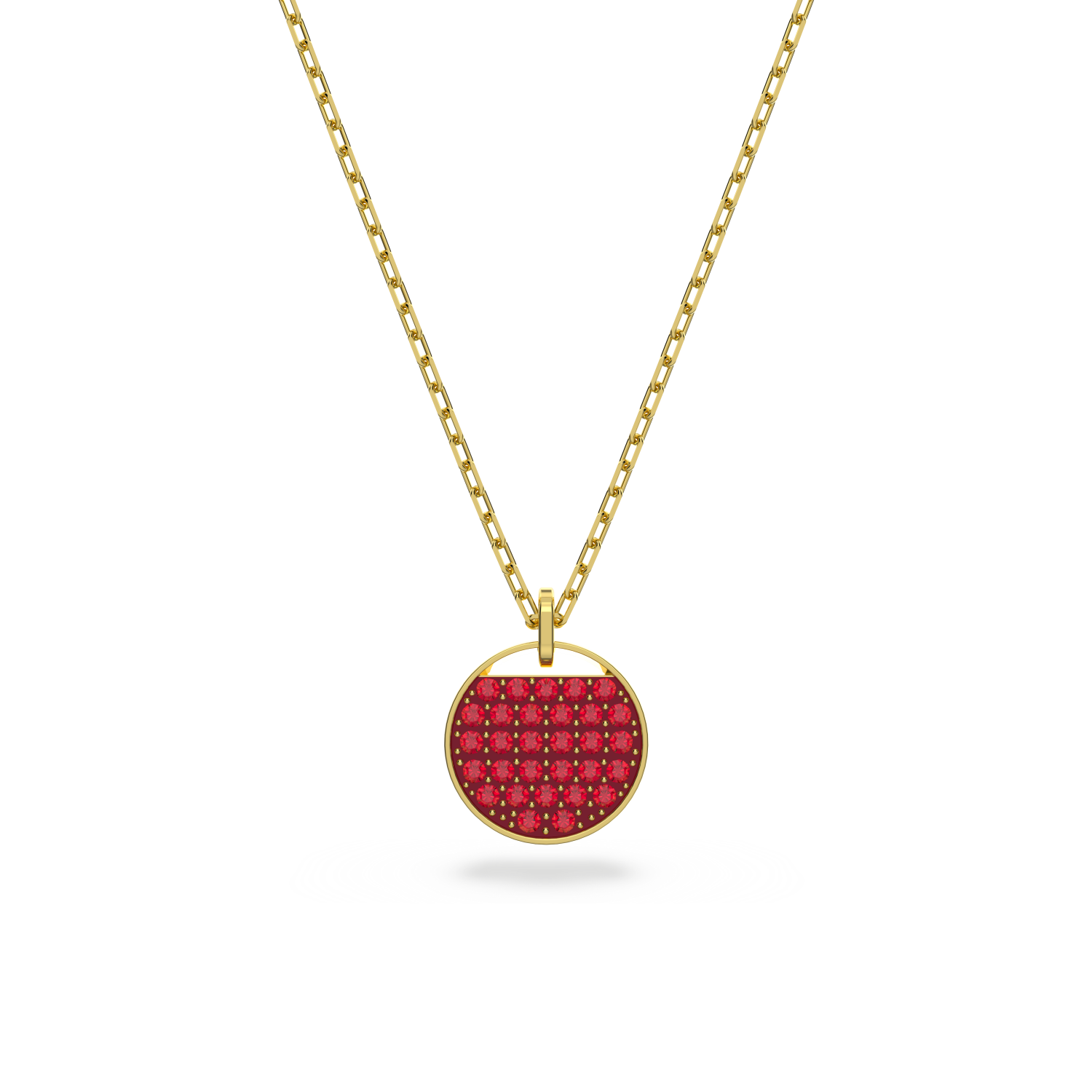 Swarovski - Pendente Ginger, Rosso, Placcato color oro Ref. 5642941 - SWAROVSKI