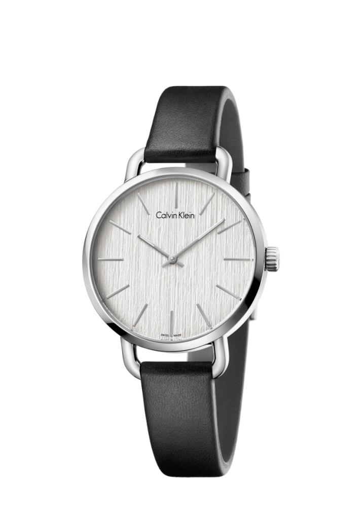 OROLOGIO CALVIN KLEIN -Calvin Klein Even Midsize - Cinturino in pelleRef. K7B231C6 - CALVIN KLEIN