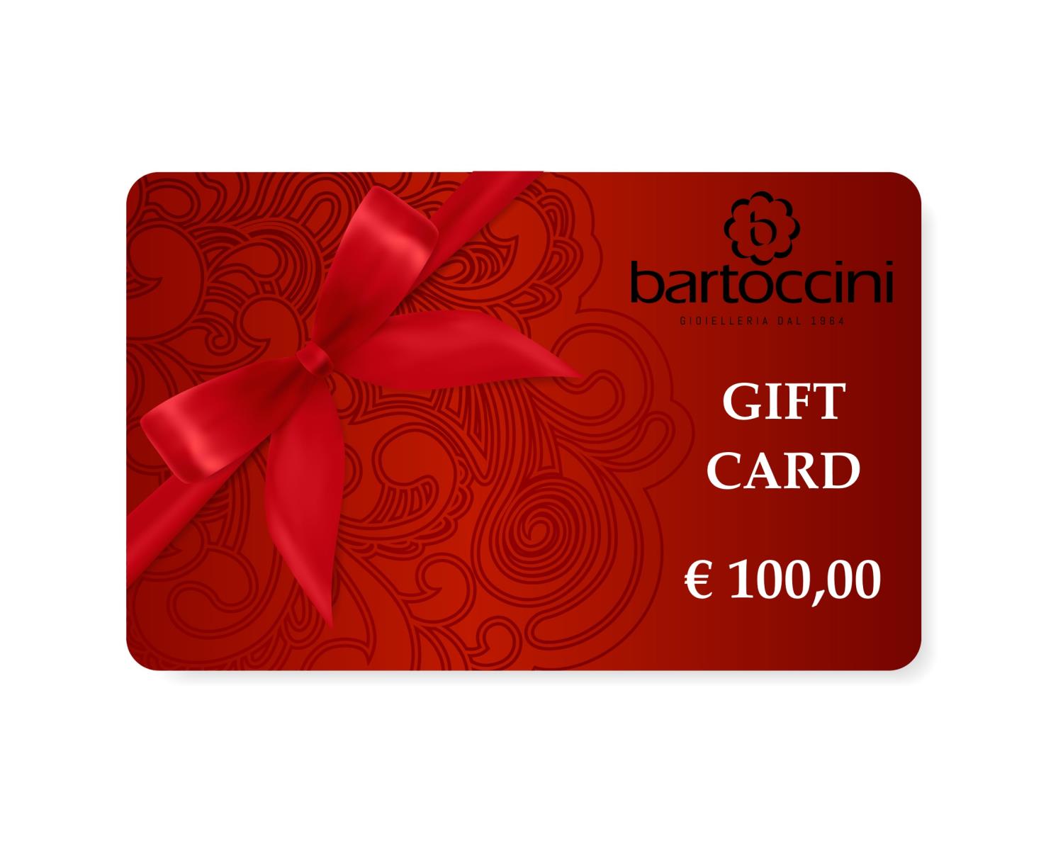 Gift Card, Carta Regalo con invio tramite e-mail del valore di € 100,00 - BARTOCCINI