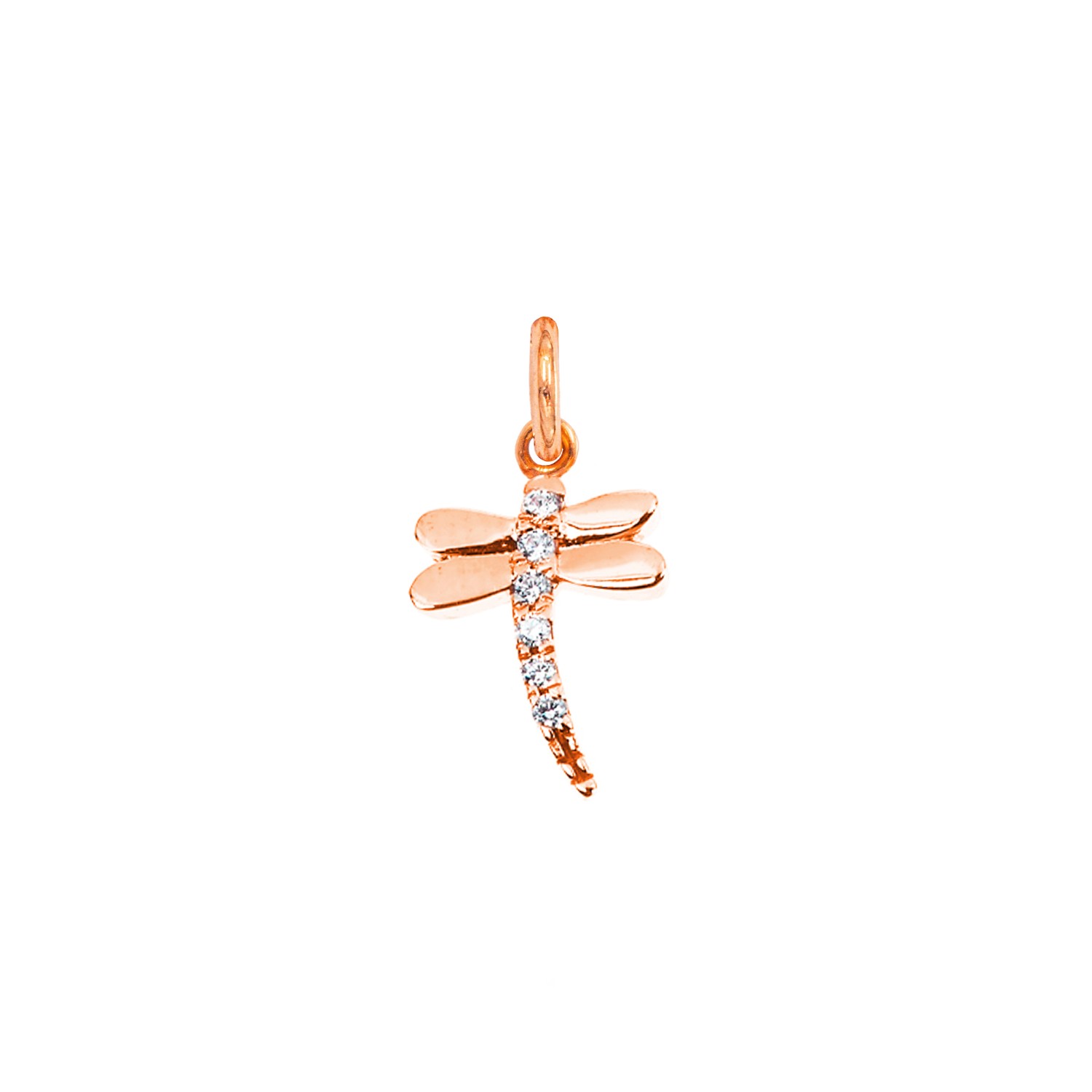 Charm Libellula in Oro 9 Kt e Zirconi  Ref. A0177R9 - FACCO
