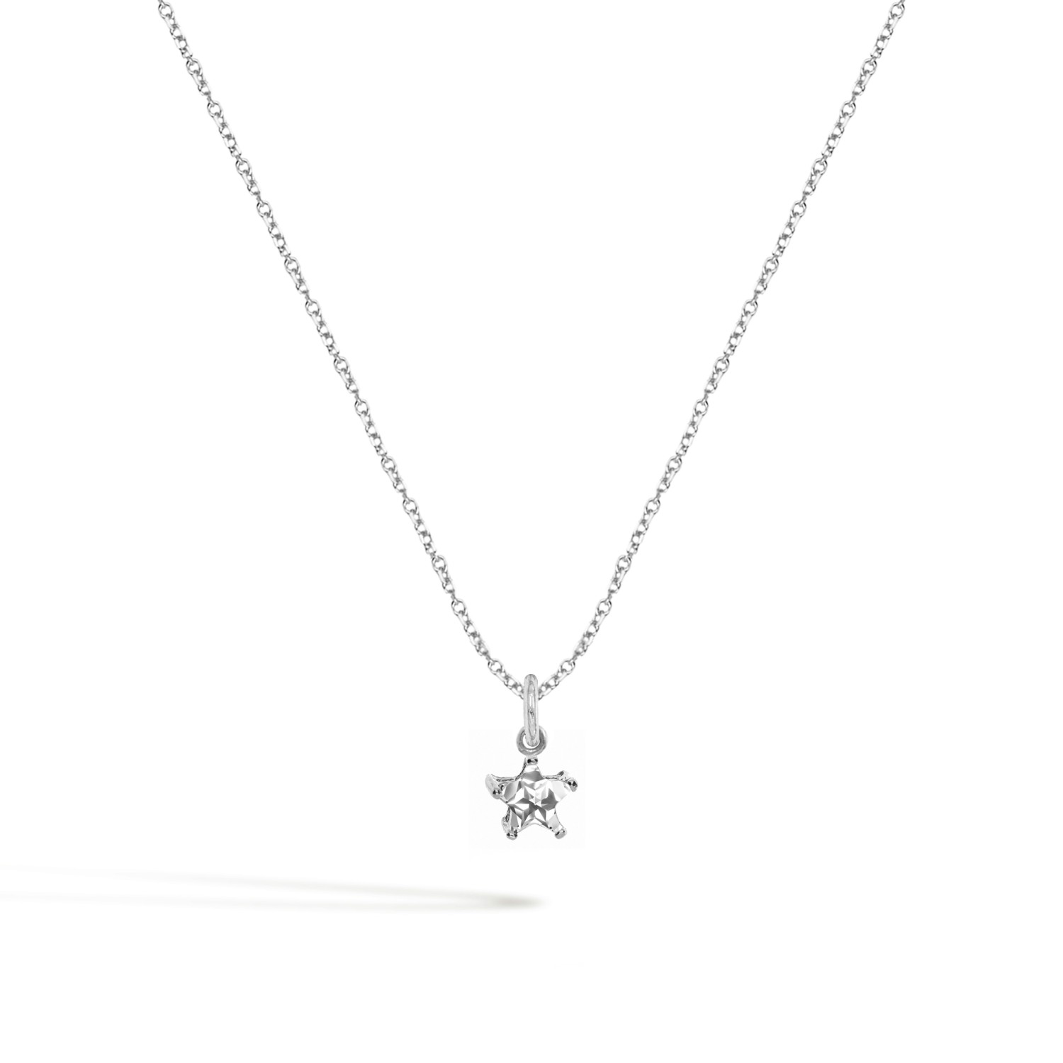 Collana Stella in Oro 9 Kt e Zirconi  Ref. C0136B9 - FACCO