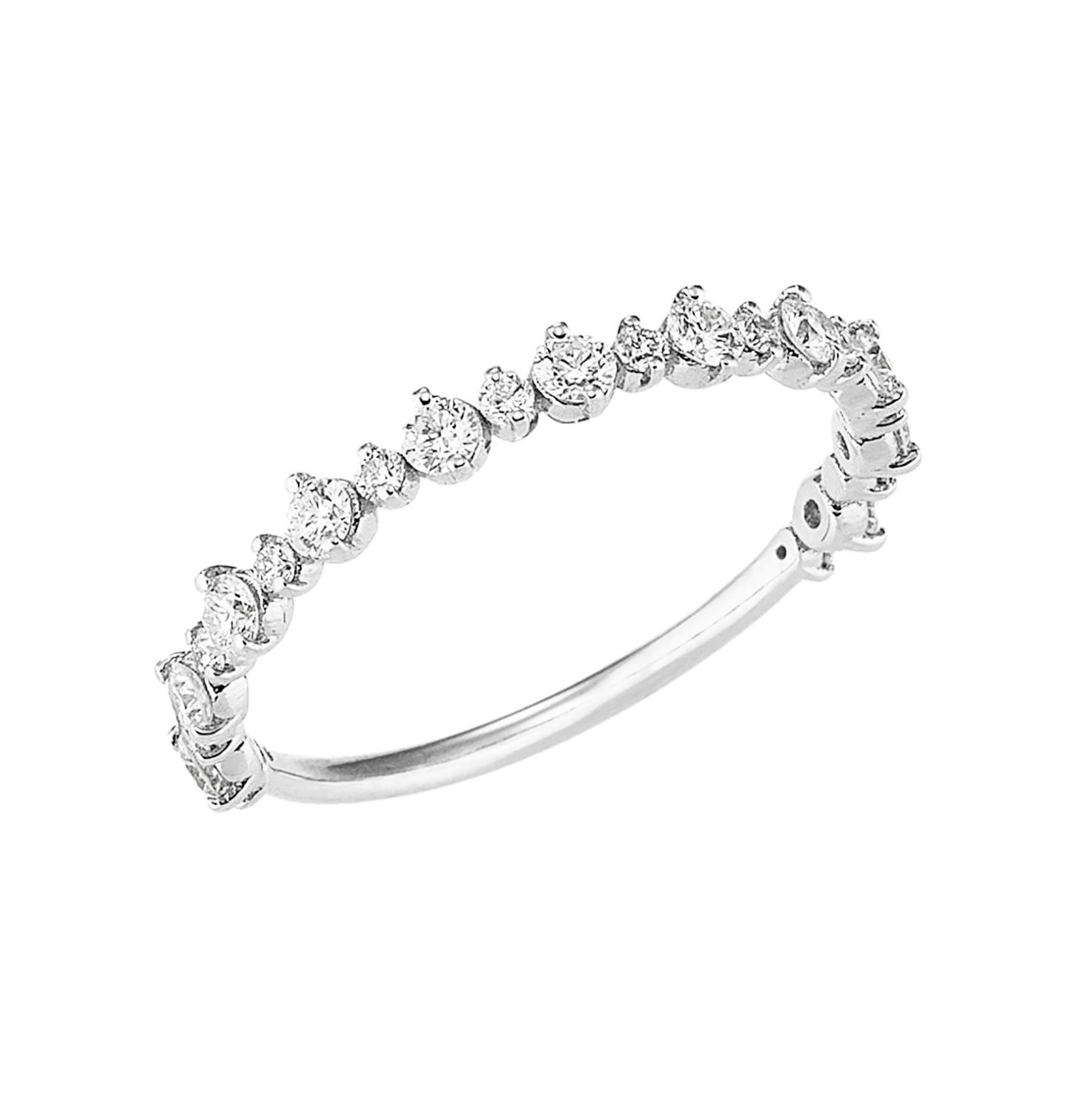 Anello in Oro Bianco con Diamanti modello AN-2022 - GIOIELLERIA ITALIANA