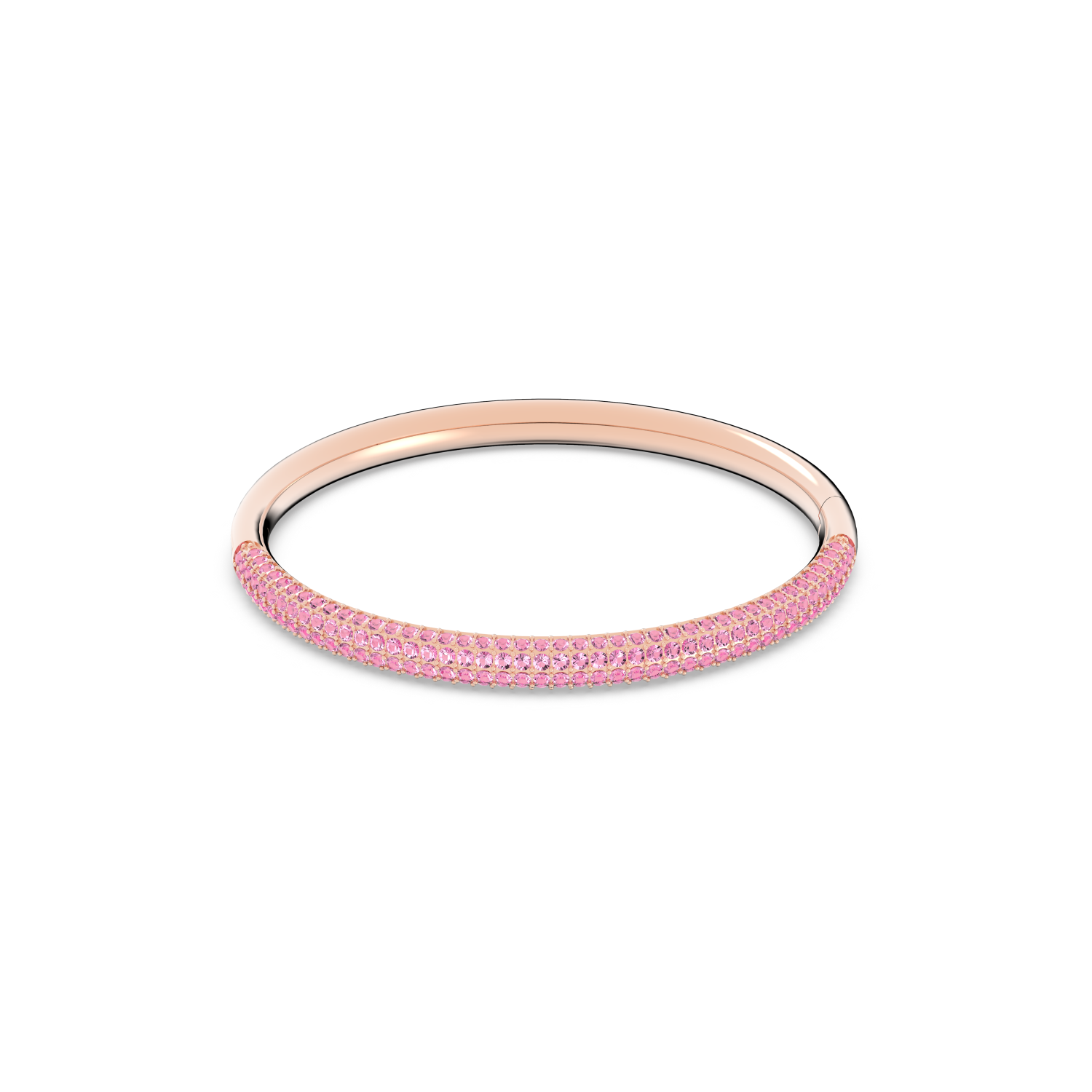 Swarovski - Bracciale rigido Stone, Rosa, Placcato color oro rosa Ref. 5642915 - SWAROVSKI