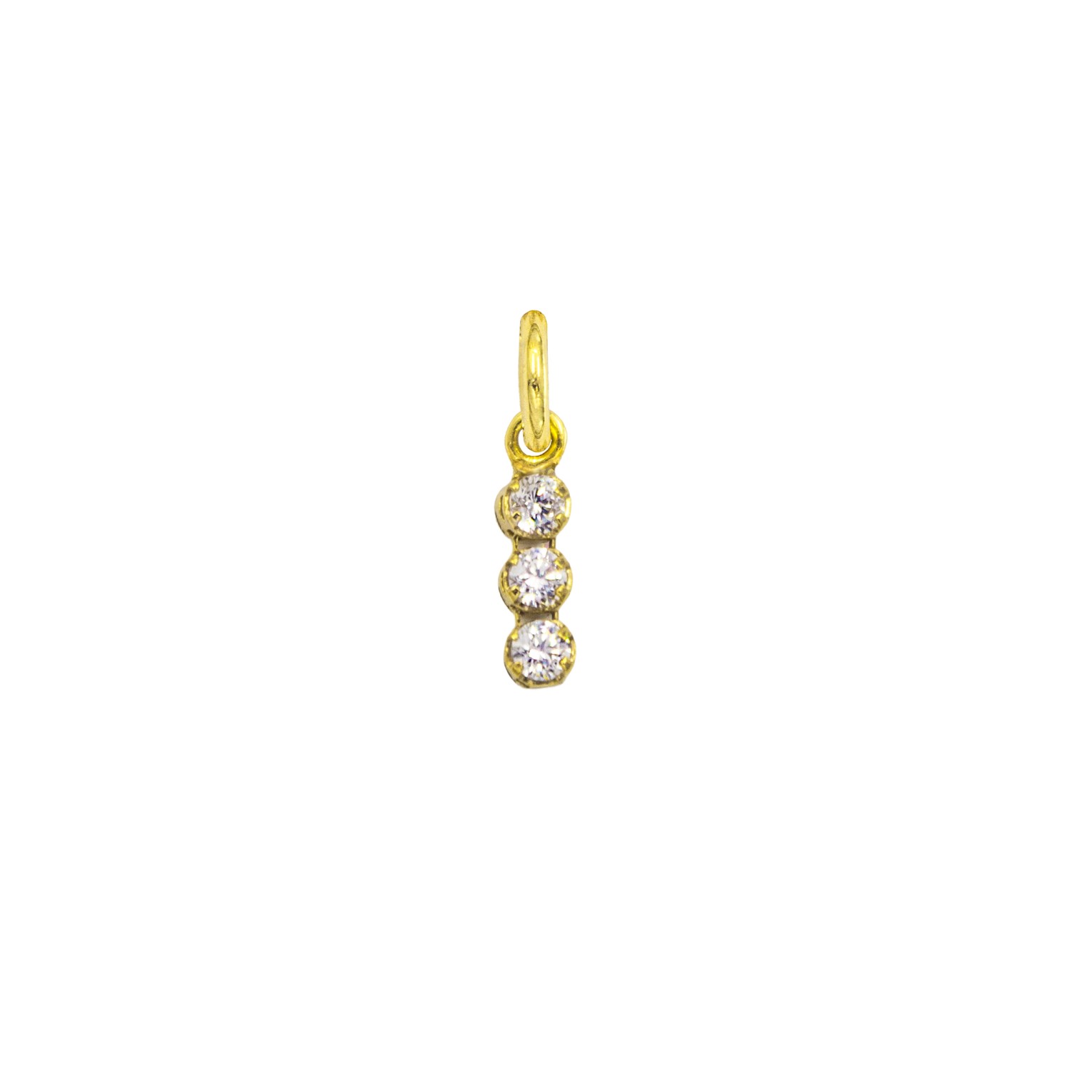 Charm Luce in Oro 9 Kt e Zirconi  Ref. A0327G9 - FACCO