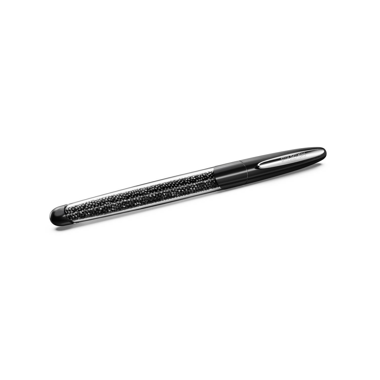 Swarovski - Penna Roller Crystalline, Nera, Cromato Ref. 5717137 - SWAROVSKI