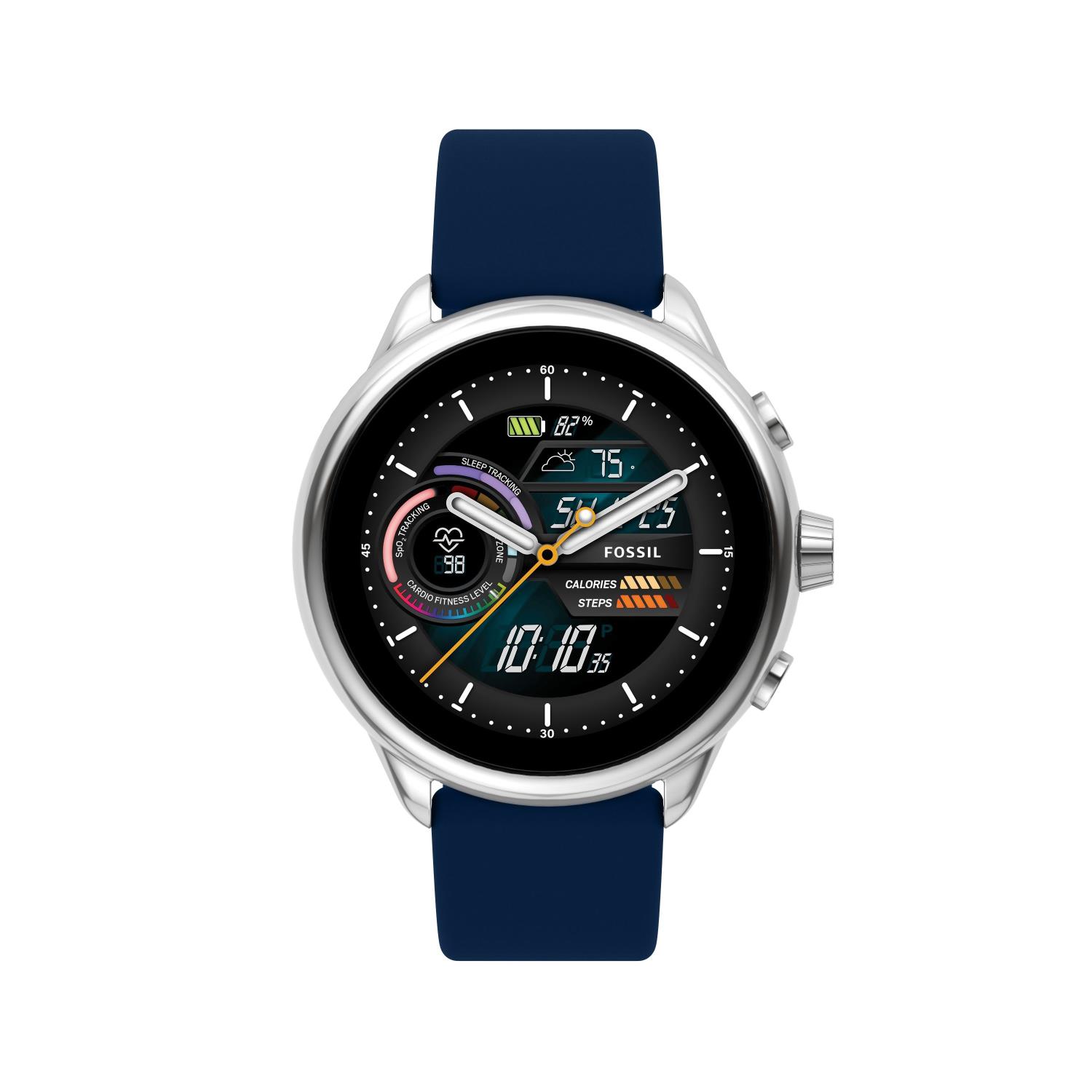 Smartwatch Fossil Gen 6 Wellness Edition con cinturino in silicone blu navy Ref. FTW4070 - FOSSIL