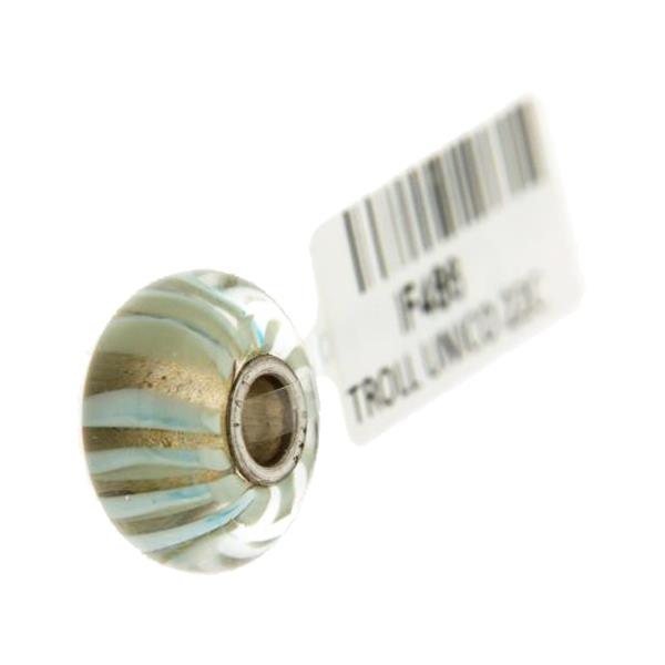 Trollbeads Unico in Vetro - OOAK Original Trollbeads Onde nel deserto Rif. UNICO 22C - TROLLBEADS
