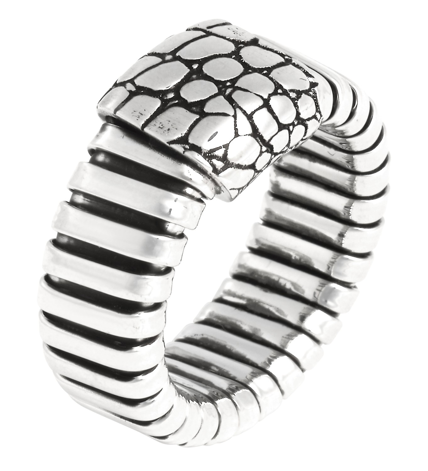 Giovanni Raspini - Anello Tubogas Croco Mis. 18 Ref. 12537/18 - GIOVANNI RASPINI