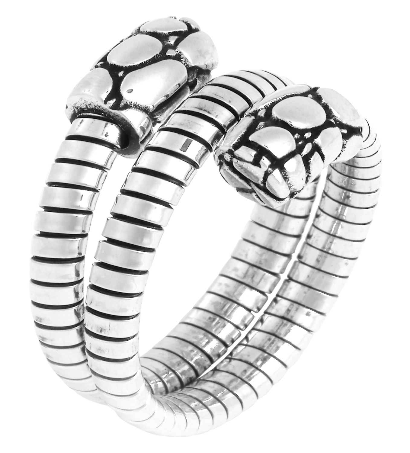 Giovanni Raspini - Anello Tubogas Croco Doppio Mis. 18 Ref. 12536/18 - GIOVANNI RASPINI