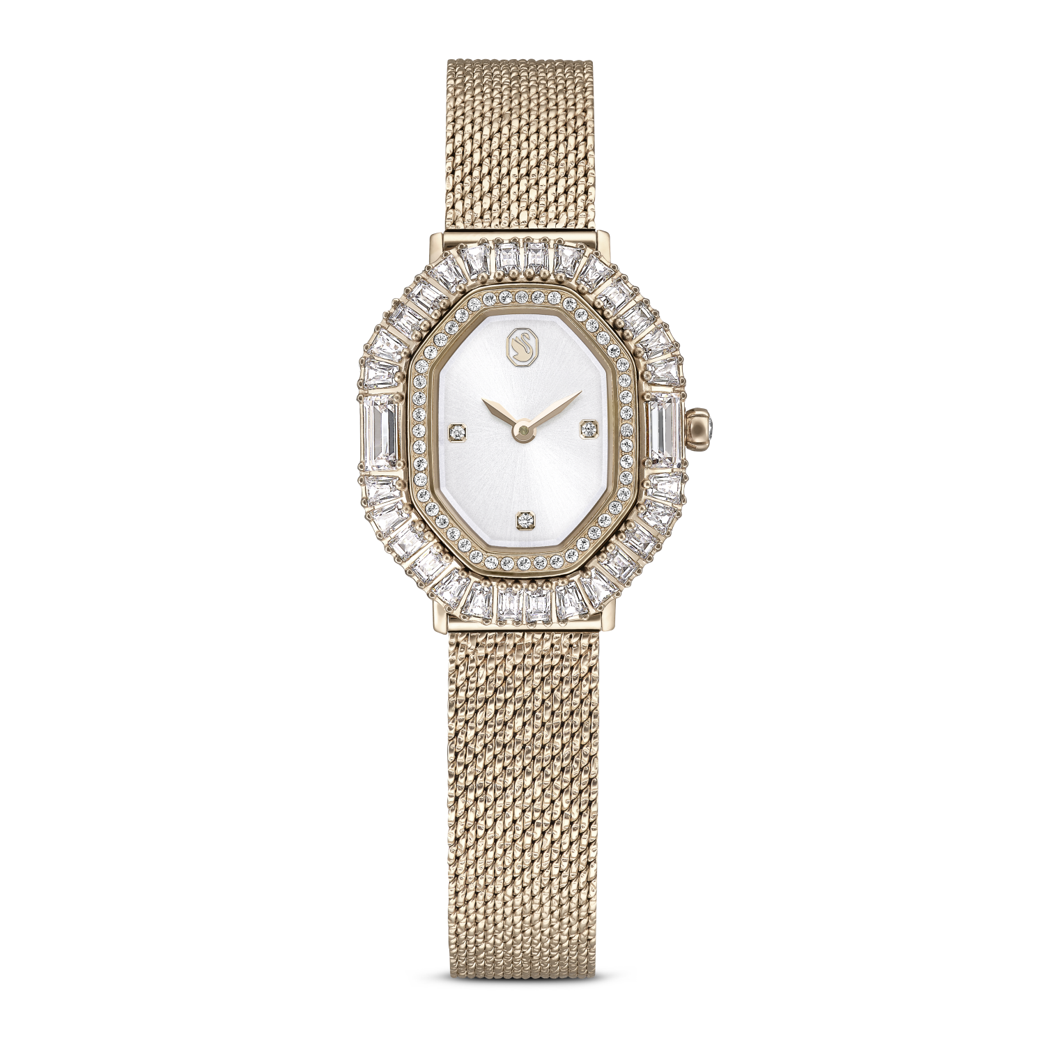 Swarovski - Orologio Matrix octagon, Bracciale di metallo, Tono dorato, Finitura in tonalit&agrave; champagne dorato Ref. 5732501 - SWAROVSKI