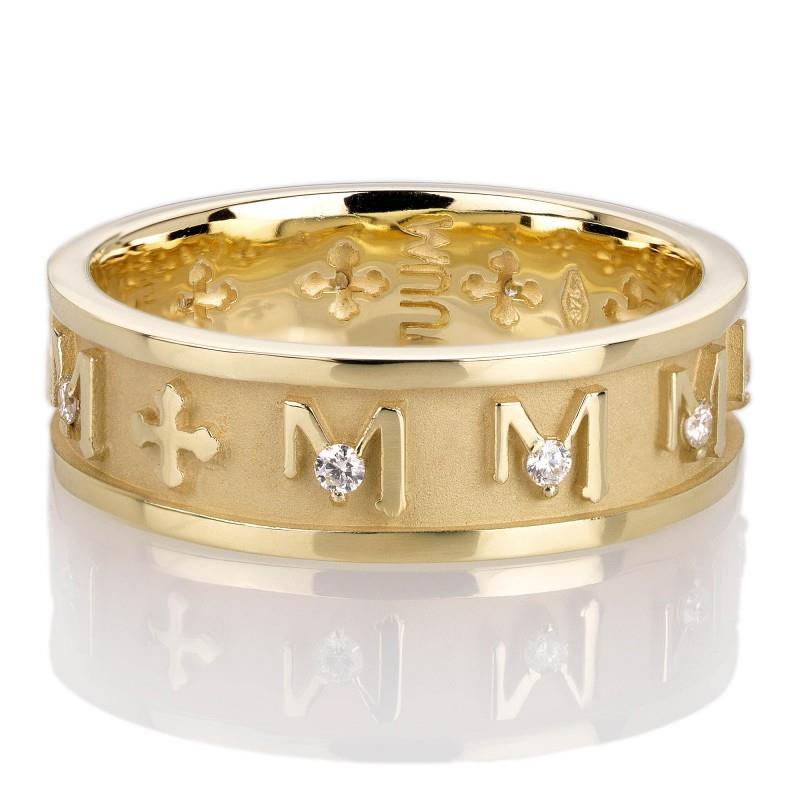 Anello Tuum Decem in Oro Giallo 9 Kt e Brillanti, anello rosario Ref. DEC0003B0G0 - TUUM