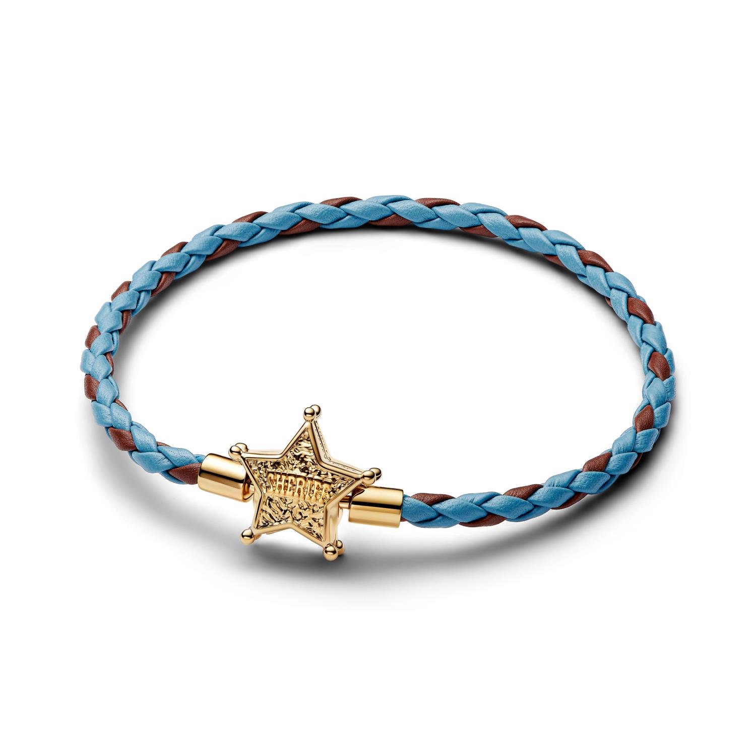 Pandora - Bracciale Disney Pixar, Toy Story, Bracciale in Pelle Stella dello Sceriffo Ref. 564605C01-S2 - PANDORA