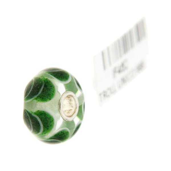 Trollbeads Unico in Vetro - OOAK Original Trollbeads Tonalit&agrave; di verde Rif. UNICO 98B - TROLLBEADS
