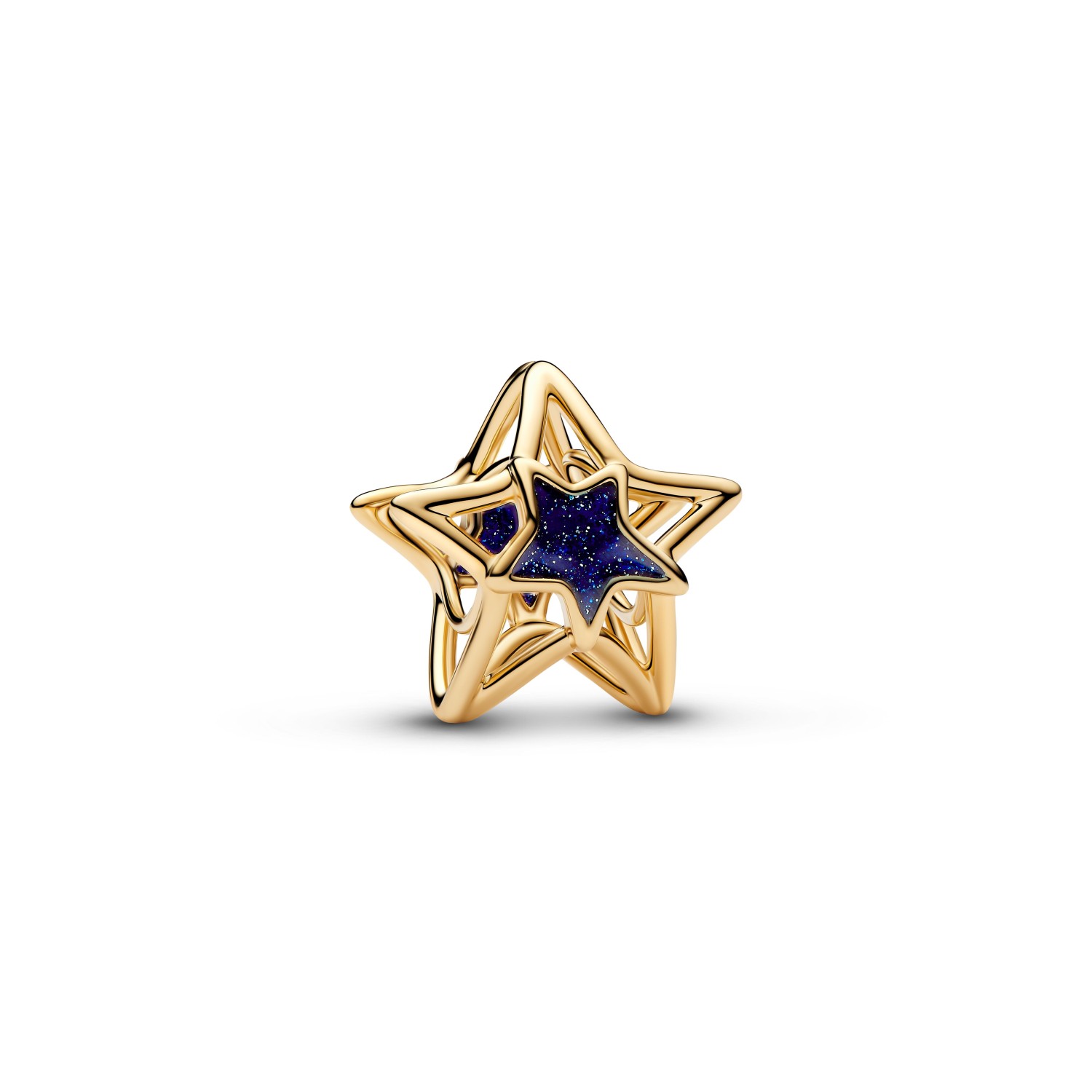 Charm Pandora Openwork Stella con finitura in oro 14K – 765034C01 - PANDORA