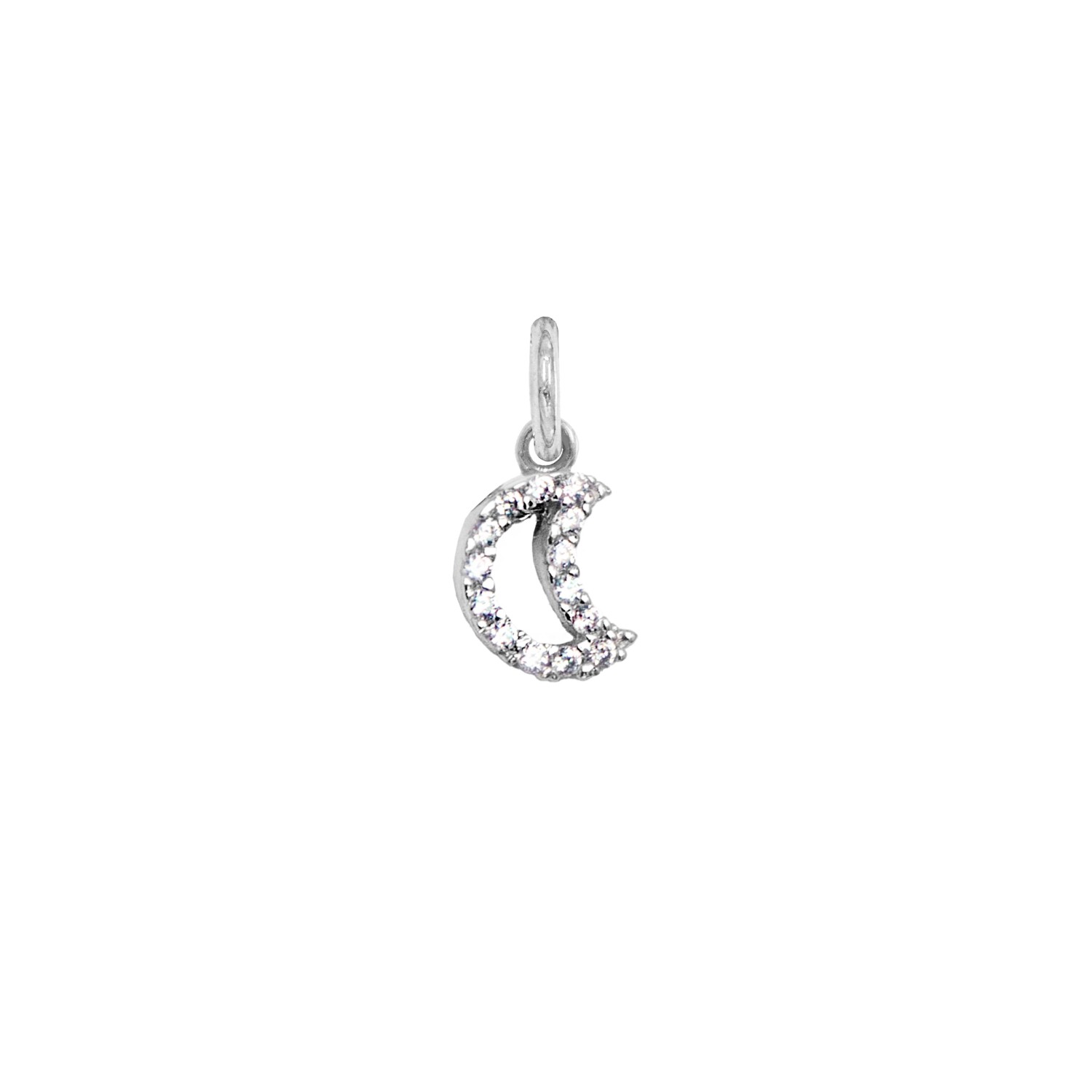 Charm Luna in Oro 9 Kt e Zirconi  Ref. A0227B9 - FACCO