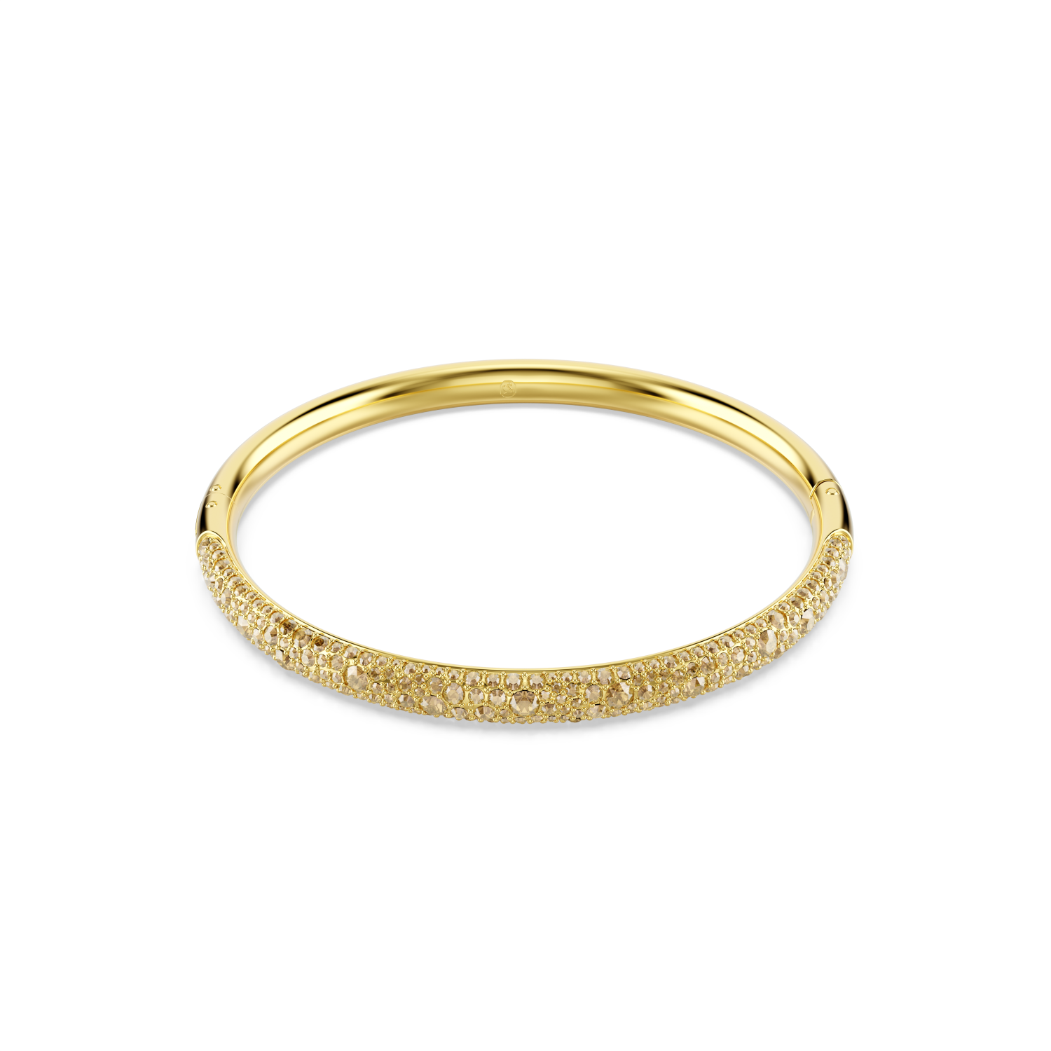 Swarovski - Bracciale rigido Sublima, Pavé a neve, Tono dorato, Placcato color oro Ref. 5723338 - SWAROVSKI