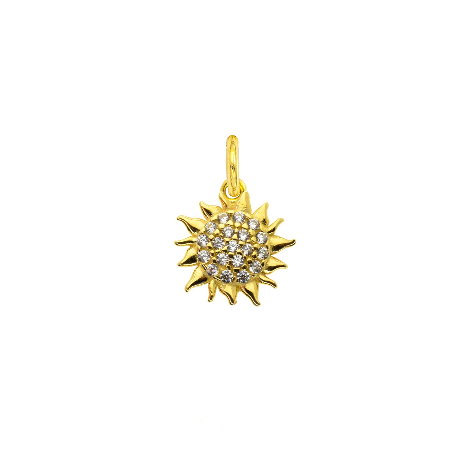 Charm Sole in Oro 9 Kt e Zirconi  Ref. A0140G9 - FACCO