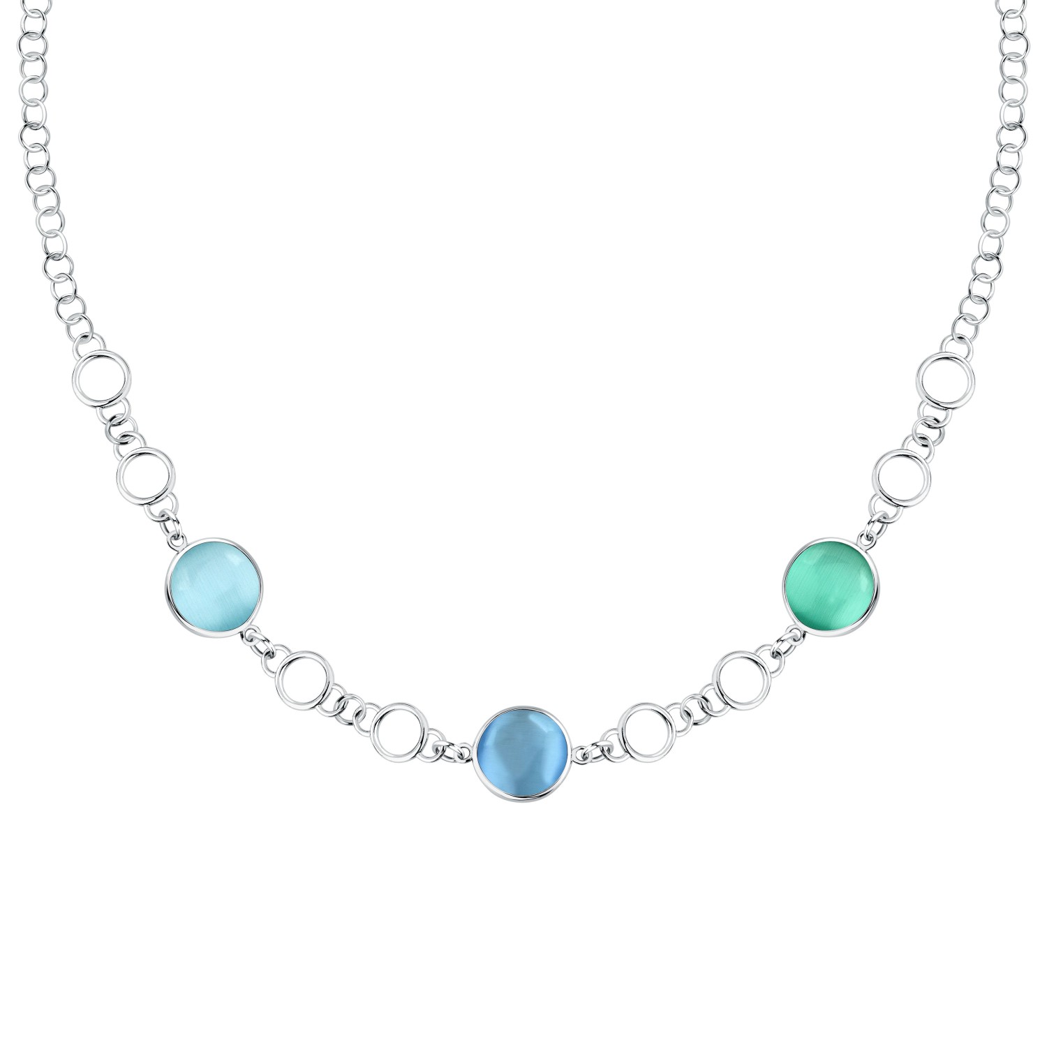 Collana Morellato Venezia in argento 925, con pietre cat eye - SAZM01 - MORELLATO