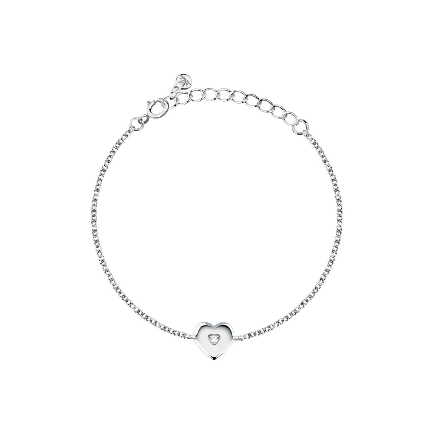 Bracciale Morellato Dono in argento 925, con zirconi e motivo a cuore - SAZL06 - MORELLATO
