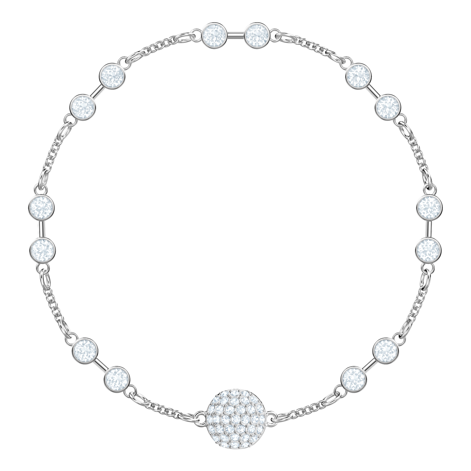 Swarovski - Carrier Swarovski Remix Collection, Bianco, Placcato rodio Ref. 5432774 - SWAROVSKI