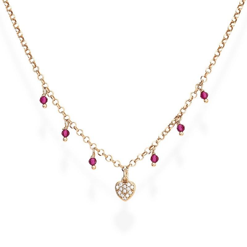 Collana Amen - Argento con zirconi e cristalli Ref. CLCRROZ - AMEN