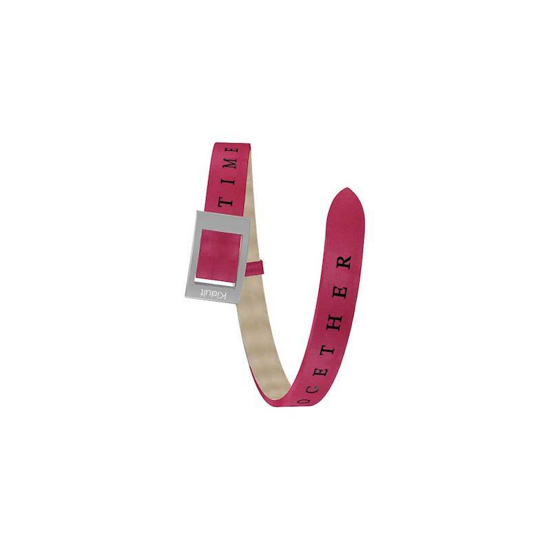 Gioielli Kidult - Cinturino/Bracciale in pelle e acciaio 316L Ref. 731520 - KIDULT